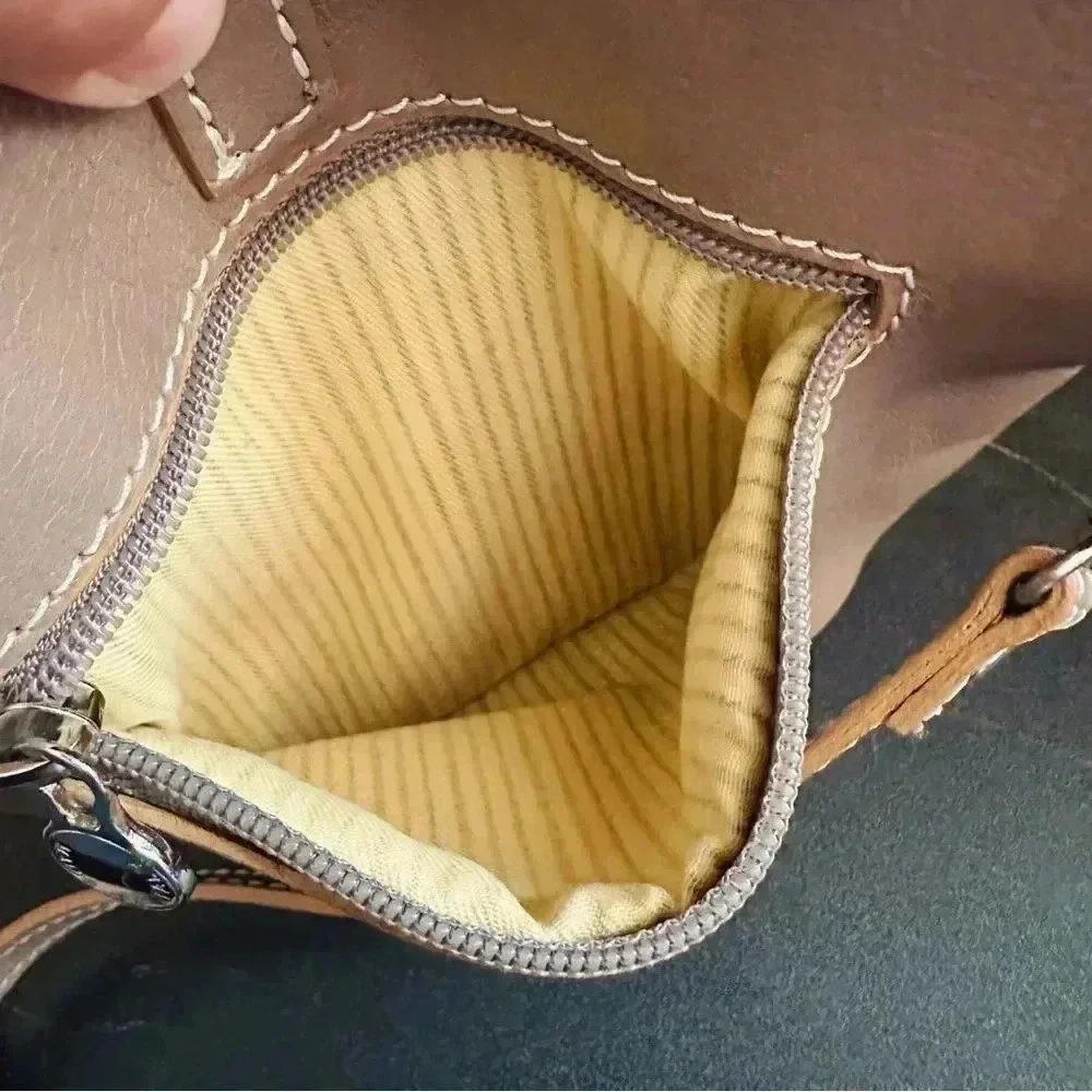 NWOT Camilla Crossbody Taupe Calfskin Made In Italy